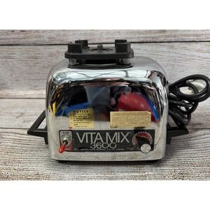 VitaMix 3600 479029 Stainless Steel Industrial Blender Motor Base ONLY Used